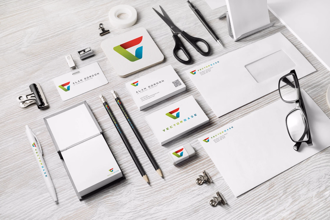 Alan Gordon brand stationery