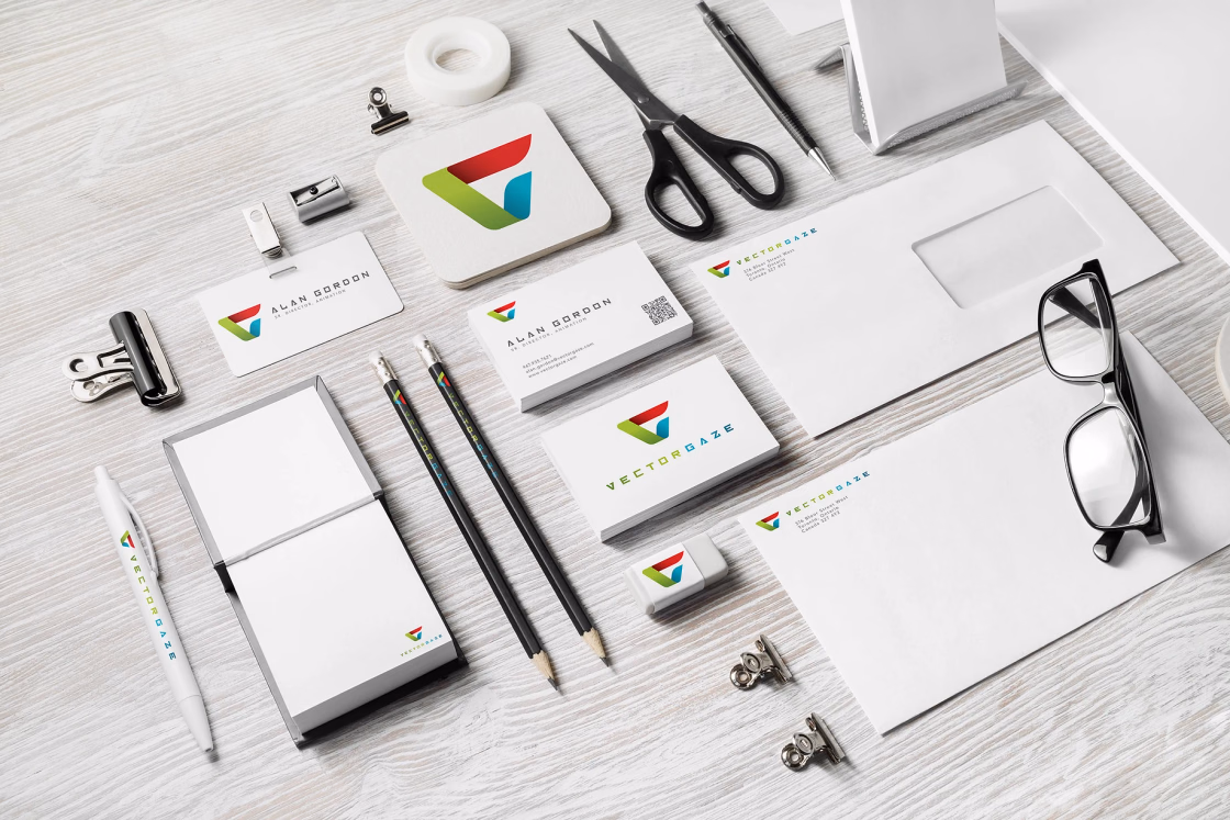 Alan Gordon brand stationery