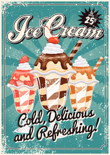 Ice cream custom illustration