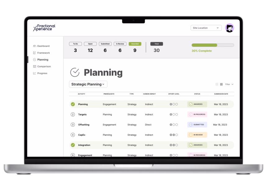 360 Energy's Envirally app screenshot on a MacBook Pro
